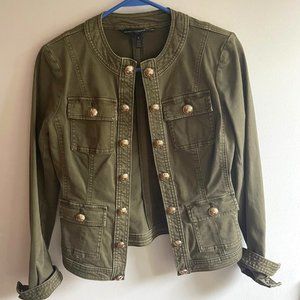 WHBM Olive Military Jacket
